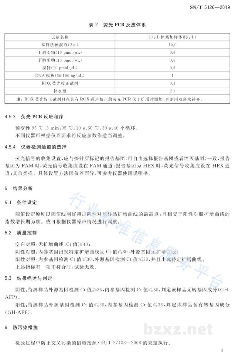 SN/T 5126-2019鲑鱼及其加工产品中转基因成分定性PCR检测方法 SN/T 5126-2019鲑鱼及其加工产品中转基因成分定性PCR检测方法