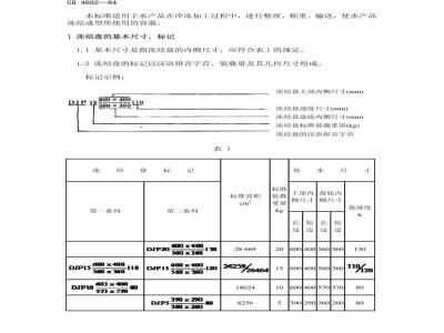 SC/T 9003-1984水产品冻结盘