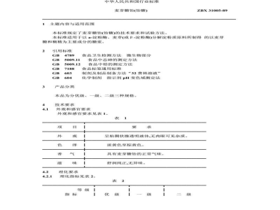 ZBX 31005-1989麦芽糖饴(饴糖)