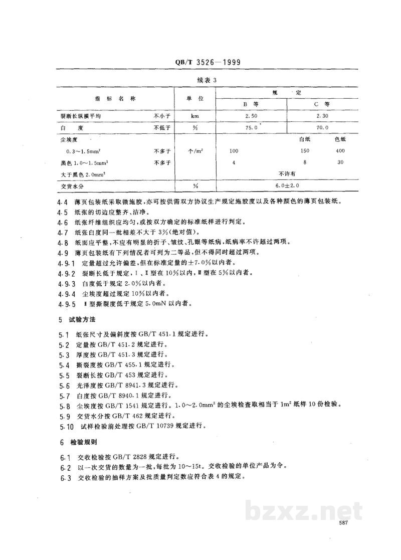 QB/T 3526-1999薄页包装纸 QB/T 3526-1999薄页包装纸