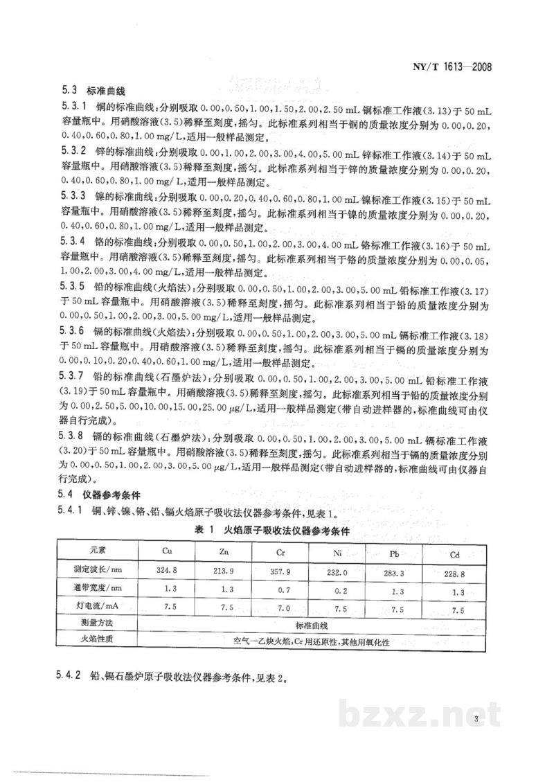 NY/T 1613-2008土壤质量重金属测定王水回流消解原子吸收法 NY/T 1613-2008土壤质量重金属测定王水回流消解原子吸收法