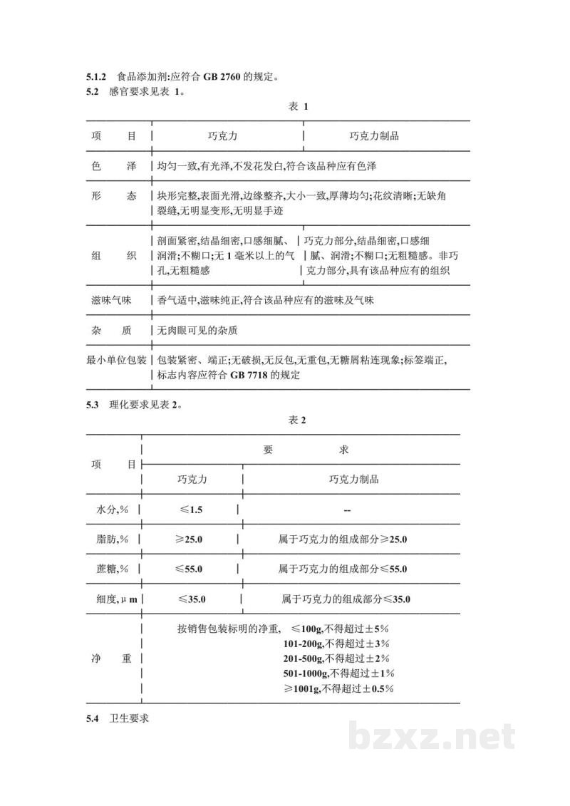 SB/T 10024-1992巧克力及巧克力制品 SB/T 10024-1992巧克力及巧克力制品