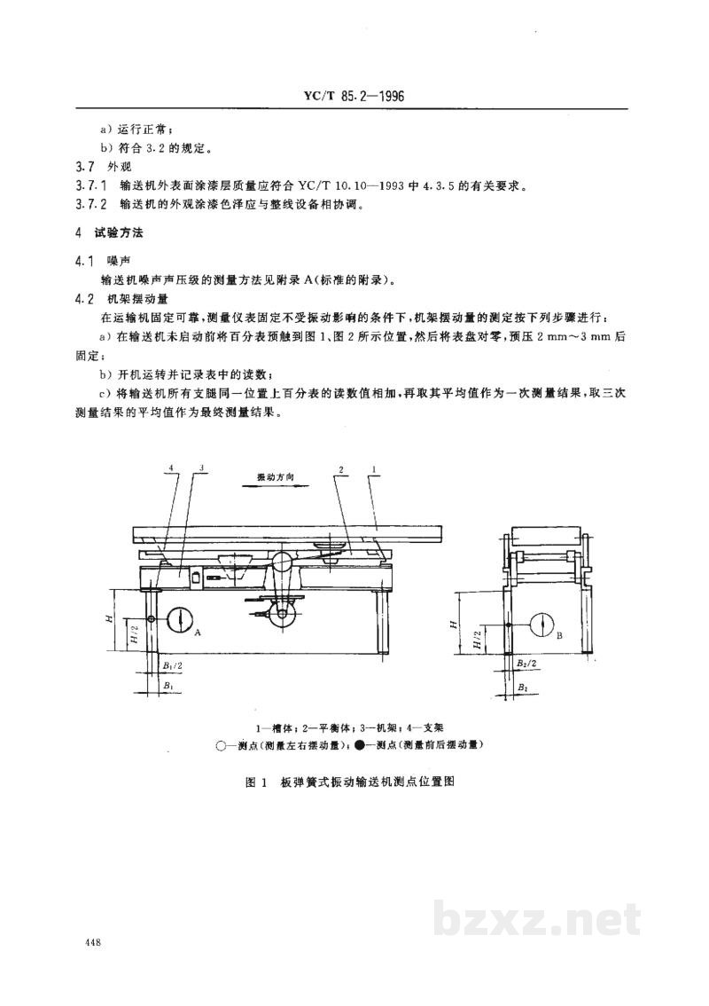 YC/T 85.2-1996烟草机械 振动式输送机 第2部分:技术条件 YC/T 85.2-1996烟草机械 振动式输送机 第2部分:技术条件