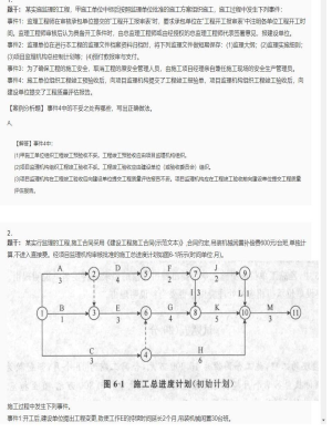 【案例分析】监理工程师简答题和分析题134