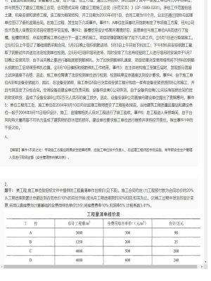 【建筑工程】一级建造师案例题专项训练68