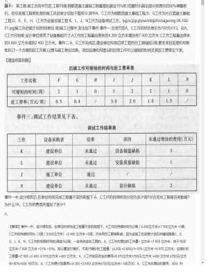 【建筑工程】二级建造师案例题专项训练4