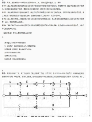 【案例分析】监理工程师简答题和分析题165