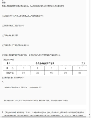 【建筑工程】一级建造师案例题专项训练159