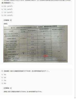 【技术实务】一级消防工程师单选题和多选题312