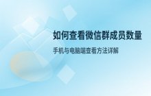 查看微信群成员数量_微信查看群聊人数的方法