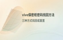 vivo手机文件管理_忘记密码后的找回或处理方法