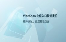 VibeKnow充值页面快速定位及入口查找方法