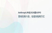 Anthropic营收激增六倍冲击2026年IPO市场