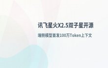 讯飞星火X2.5双子星开源_百万Token上下文落地端侧