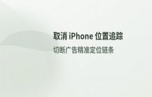 取消 iPhone 17 Pro 应用内位置追踪功能的设置