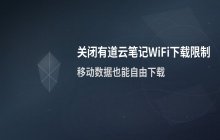 有道云笔记手机版_关闭仅在无线网络下载功能的设置