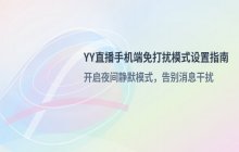 YY直播手机端设置启用免打扰模式的操作步骤