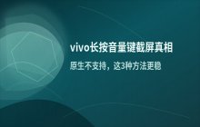 vivo手机设置长按音量键实现快速截屏操作