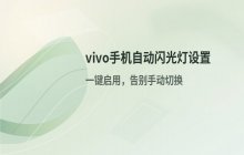vivo手机拍照时设置自动闪光灯的调节方法