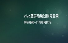 vivo手机开机进入引导界面时出现蓝屏的处理方式
