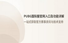 PUBG国际服官网跳转地址