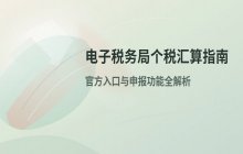 电子税务局个人所得税汇算清缴官方入口