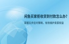 闲鱼买家拒收到付货物如何处理