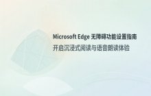 Edge浏览器无障碍辅助功能设置