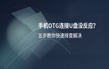 手机OTG连接U盘没反应_手动开启OTG开关