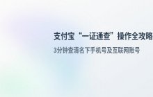 支付宝 一证通查操作步骤