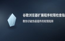 谷歌浏览器 扩展程序权限检查方法