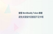 如何查看WorkBuddy的剩余Token额度