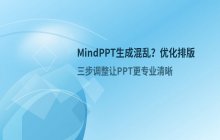 mindppt生成PPT混乱如何调整 优化内容排版方法