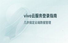 vivo云服务登录_如何访问vivo云端管理中心