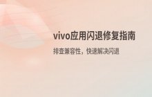 vivo手机应用闪退修复方法_解决vivo安装包兼容性问题