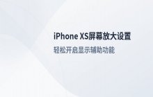 iPhone XS如何启用屏幕放大显示_显示辅助功能设置