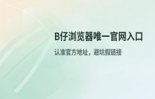 B仔浏览器官网唯一入口，最新官网地址