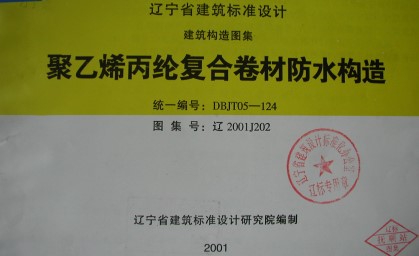 辽2001J202 聚乙烯丙纶复合卷材防水构造