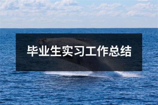 毕业生公司实习工作总结15篇 海信集团实习经验总结