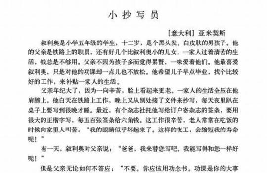 六年级语文上册《小抄写员》课件素材 六年级语文上册课件模板