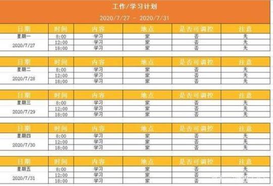 学习工作计划(通用15篇)