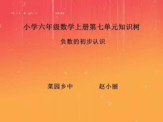 6年级上册数学课件