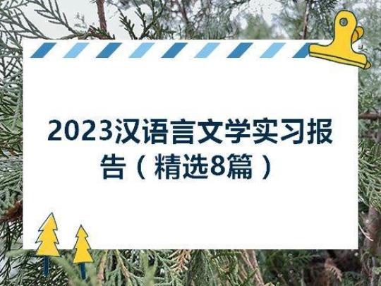 语言文学专业教育实习报告范文