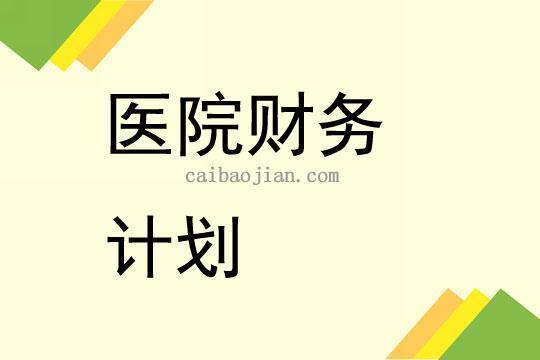 医院财务工作计划(共5篇)