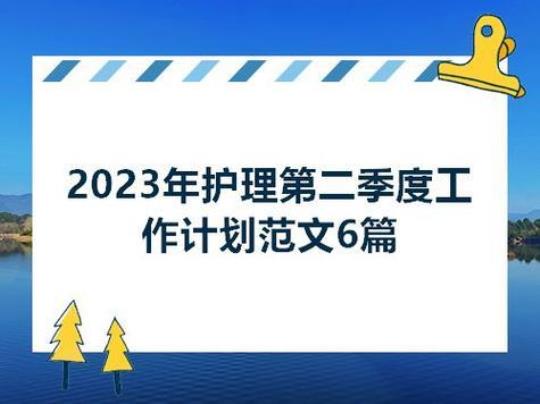 2023年医院护理工作计划年度总结