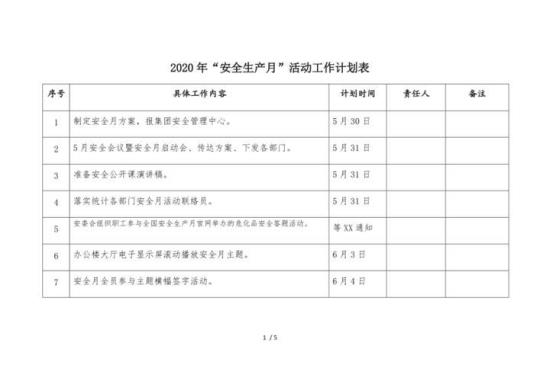 2020企业员工个人1月份工作计划