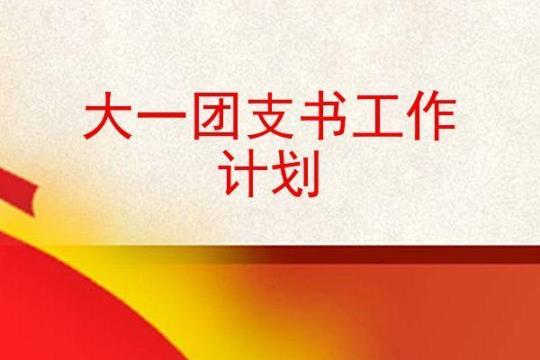 团支书工作计划格式