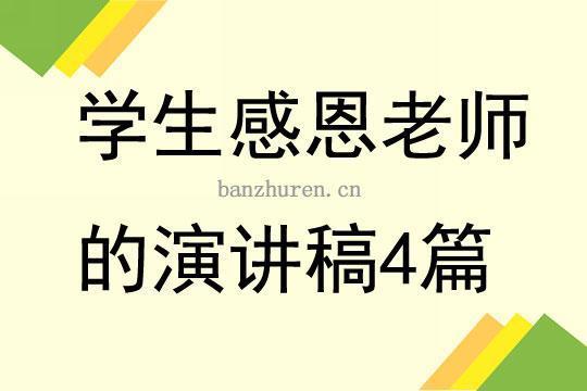 感恩老师演讲稿800字（精选14篇）