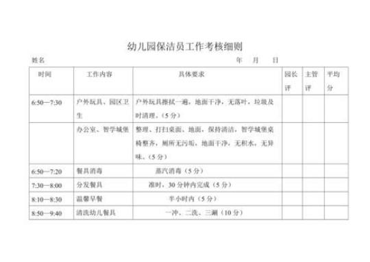 幼儿园保洁9月份工作计划