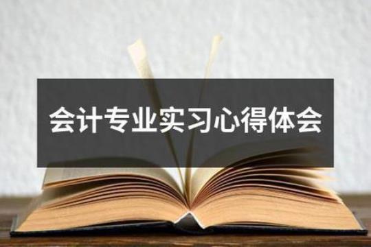 会计专业实习报告实习体会集锦